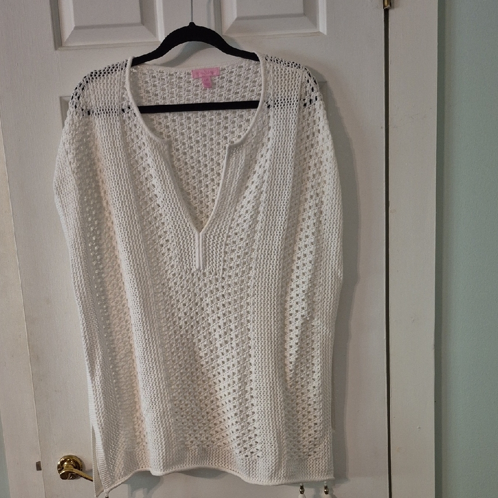 Women's White Knit Sweater